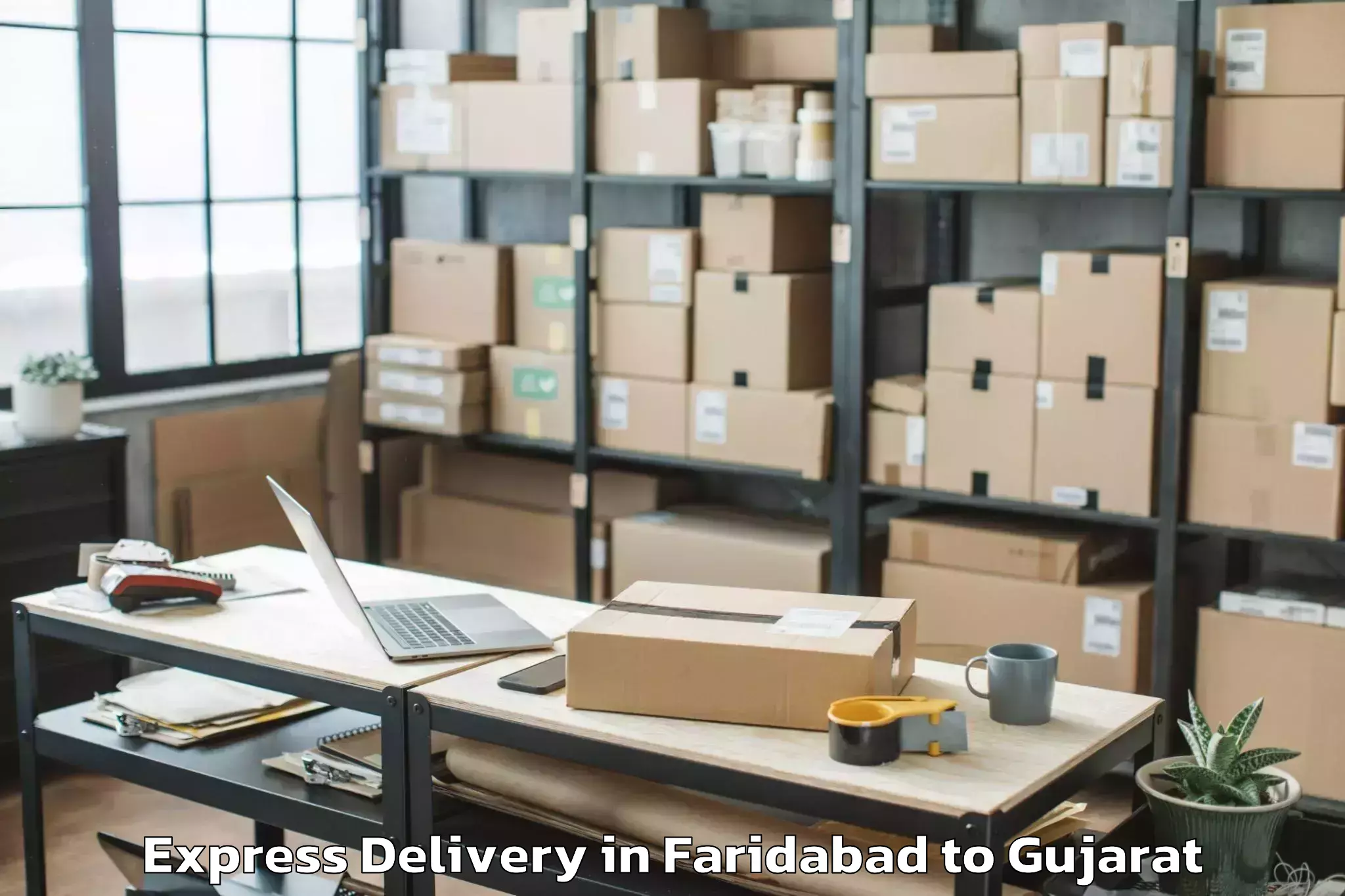 Reliable Faridabad to Mundra Express Delivery